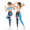 TOP BLANCO CON LINEAS AZUL